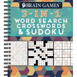 Brain Games - 3-In-1: Word Search, Crosswords & Sudoku (256 Pages)