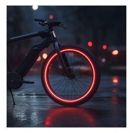 customTAYLOR33 Red High Intensity Grade Reflective Copyrighted Safety Rim Tapes - (Must Select Your Rim Size) (27.5" (TIRE Size, for Bicycles/eBikes))