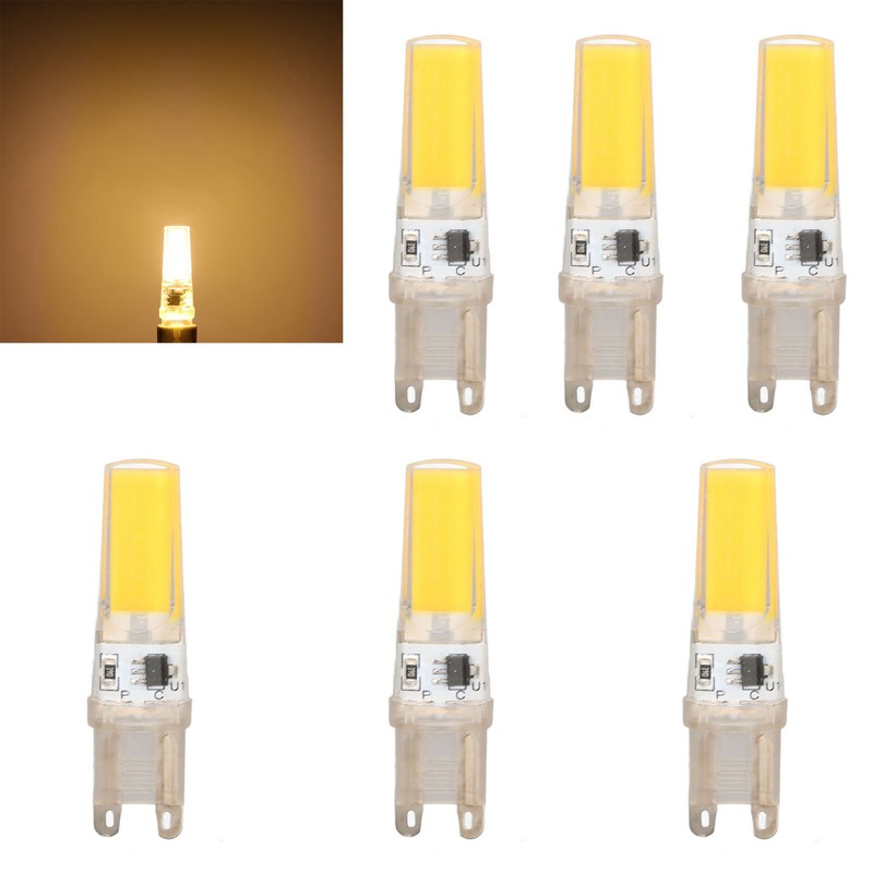 6pcs G9 LED Light Bulb COB Dimmable Professional G9 LED