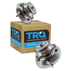TRQ Front Wheel Hub Bearings Assembly Set Compatible with 1997-2000 Ford F-150