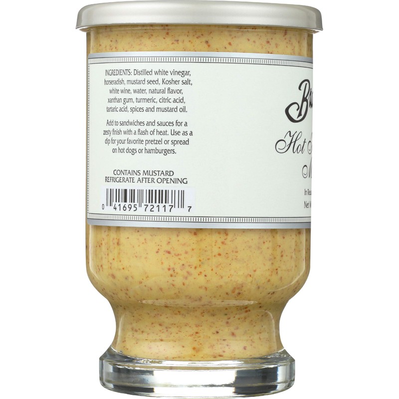 Braswells, Mustard Hot Horseradish, 9 Ounce
