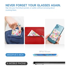 Missfive Modern Folding Reading Glasses For Women Men Blue Light Blocking, Anti UV,Eyestrain Fashion Pattern Print, Foldable Thin Lightweight Portable Readers Pocket Travel Eyewear,+1.75x,Flower