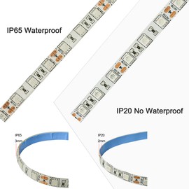 Tesfish LED Plant Grow Strip Light DC 12V IP20 Full Spectrum SMD 5050 Red Blue 4:1 Rope Light for Aquarium Greenhouse Hydroponic Plant