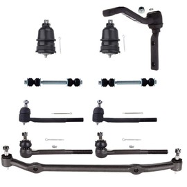 ASAPE 10 Pcs Suspension Kit - Fit 1978-1981 for Pontiac LeMans 1978-1981 for Oldsmobile Cutlass, Include - Front Idler Arm Tie Rod End Sway Bar Link Lower Ball Joint Center Link OE# K6145T K5254
