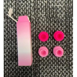 NiHome 4PCS Pink Magnetic Straw Covers for BrüMate Era & Resa Tumblers & Cups, Compatible with Most Straw Lids, Food-Grade Silicone Straw Toppers with Magnetic Base Adapter, BPA-Free & Dishwasher Safe