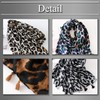 BUZZxSELECTION Women's Stole Leopard Print Large Scarf Animal Design SK003