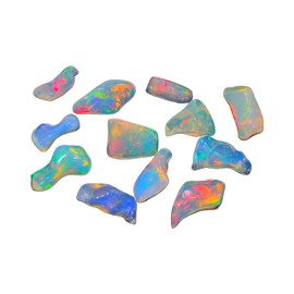 JAI GEMS 20 Pcs of Natural Ethiopian Mined Opal Tumble Gemstone- 5-10mm| loose gemstones| reiki healing| Thanksgiving gift, Gift for her| Welo opals