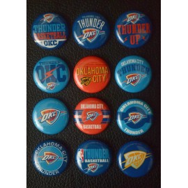 Unbranded Oklahoma City Thunder - 1 1/2" Inch Magnet Set (Set of 12)