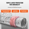 Happybuy Dryer Vent Hose 4'' 25FT Long, Insulated Flexible, 2