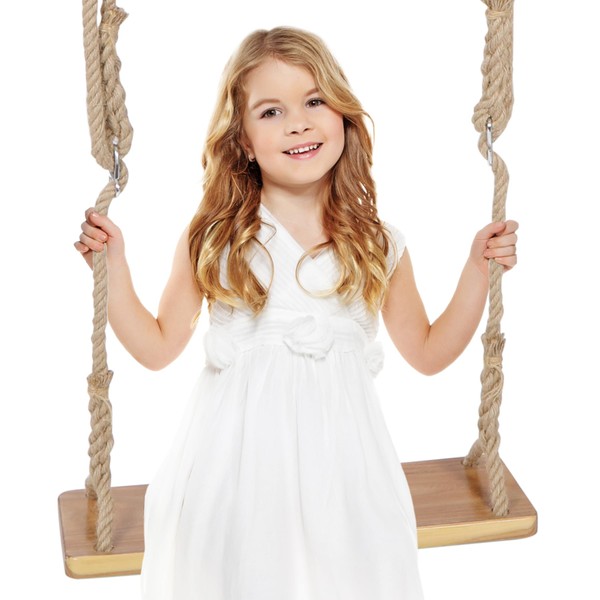 RedSwing Wooden Swing for Tree, 24"x 8"x 1.2" Tree Hanging