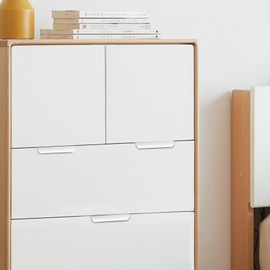 MHYMX Cabinet Handles, White, Pack of 8 Furniture Handles, 150 mm, Hidden Drawer Handles, Aluminium Alloy Kitchen Cabinet Handles, Door Handles, Cabinet 128 mm Hole Spacing, Handle Strip with Screws