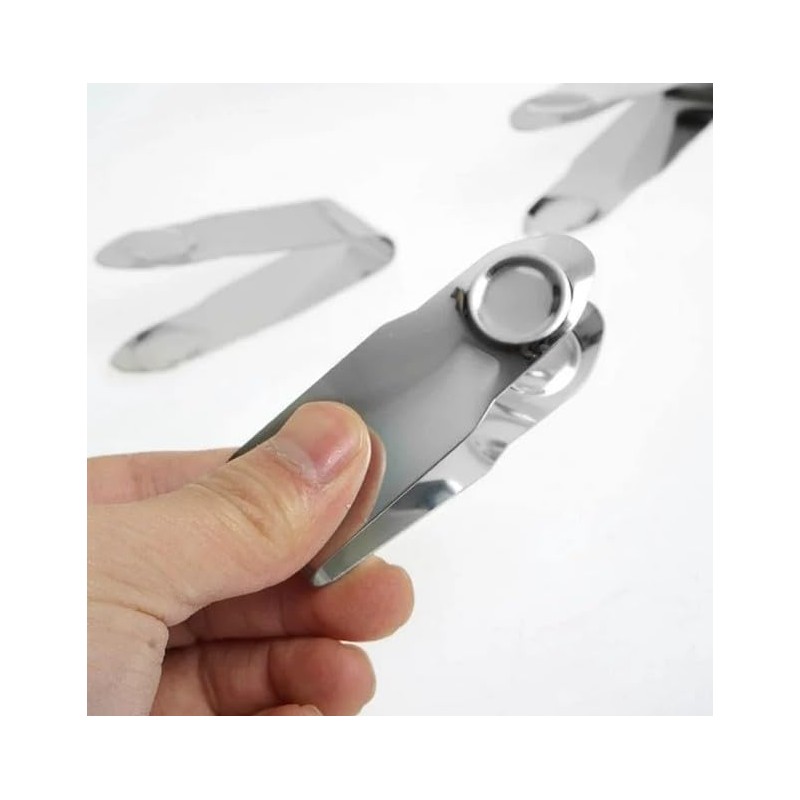 2PCS Silver Stainless Steel Strawberry Huller Fruit Stem Remover Home