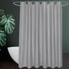 UFRIDAY Grey Fabric Extra Long Shower Curtain Liner 72 x