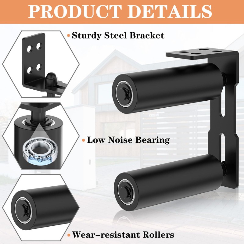 YogePote Sliding Gate Roller Guide, Slide Guide Wheels, Heavy Duty