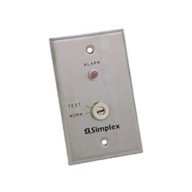 Simplex 4098-9834 Test Station with Key Switch and Red LED Alarm Indicator