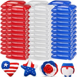 WinnerWhy 72 Pcs 2.38lbs Air Dry Clay Modeling Magic Ultra Light Modeling Clay for Kids DIY for Sculpting Air Dry School Gift (White, Red, Blue)