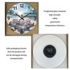 XNM 16 Inch Large Wall Clocks Battery Operated Coastal Shell