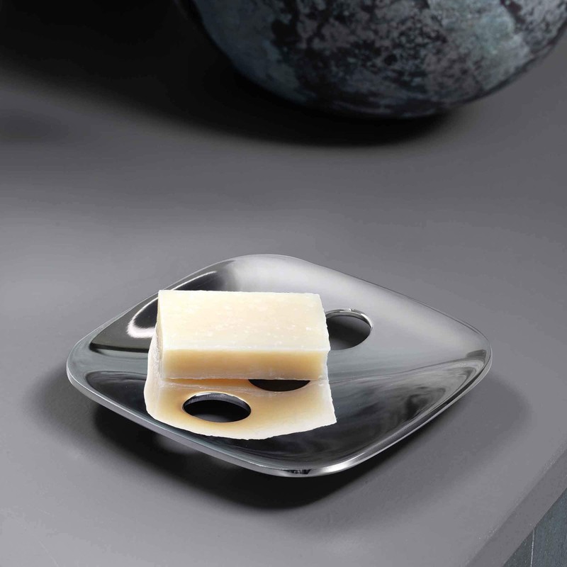 Robert Welch Burford Soap Dish. Made from the stainless steel.