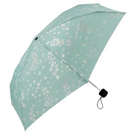 Pierre Cardin Mini Umbrella Women's Umbrella Pocket Umbrella Manual Lightweight Butterflies (Aquifer)
