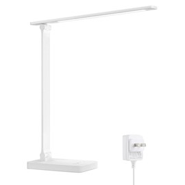 Lepro - Lmpara LED de escritorio, lmpara regulable para el hogar y la oficina, lmpara de mesa para leer con control tctil y brillante de 9 W, 3 modos 