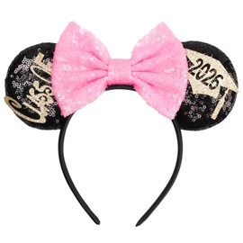 YOWOCAL Graduation Headband,Sequin Grad Hairband Hair Hoop Accessoties for Class of 2026 Graduation Party Favors