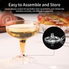 ZOMUIA 30 Pack Acrylic Plastic Champagne Coupe Glasses for Party