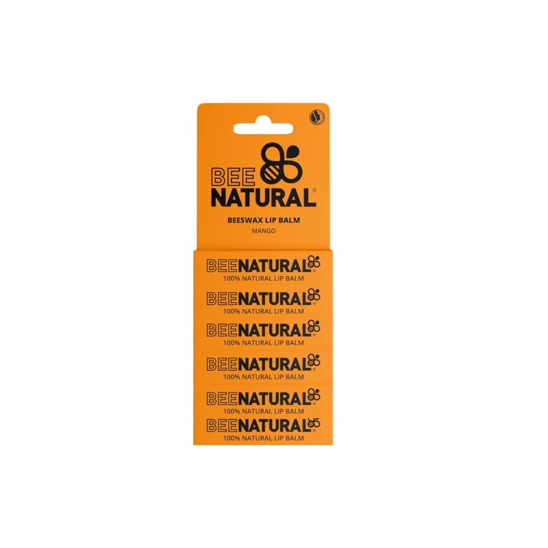 Bee Natural - 100% Natural Moisturising Lip Balm - Mango