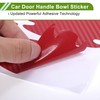 HOPESPANNER Universal 51x89mm Car Door Cup Protector Sticker Anti-Scratches+Auto Door