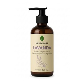 Herbolare Crema Corporal Natural de Lavanda Grosso Orgánica Francesa 125 ml | Hidratación y Sensación de Calma para Piel Sensible o Irritada | Ritual de Relajación | Uso Familiar | Sin Parabenos