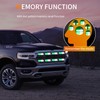Nilight 8PCS Led Strobe lights 12LED Green white Emergency Light