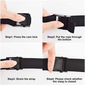 4 Pack Tie Down Strap,5ft x 1" Lashing Straps with Adjustable Buckle Heavy Duty Secure Straps up to 600 lbs for Cargo, Luggage, Bicycles, Motorcycles, Truck, SUV, Car Roof Rack, Canoe