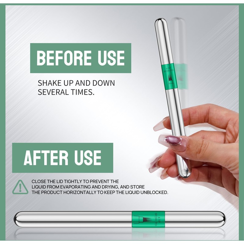Magic Microblading Eyebrow Contouring Pencil - Eyebrow Pen,Brow Pencil 2-in-1