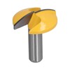 Horizontal Crown Router Bit，1/4 Inch Shank Crown Cap Molding Router