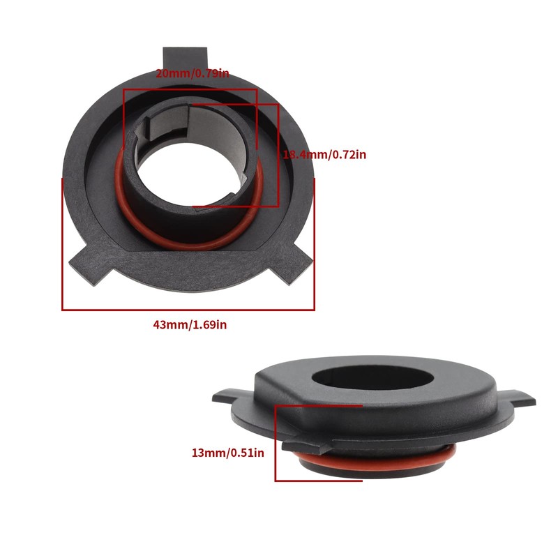 Be In Your Mind 4 x H4 LED Headlight Adapter