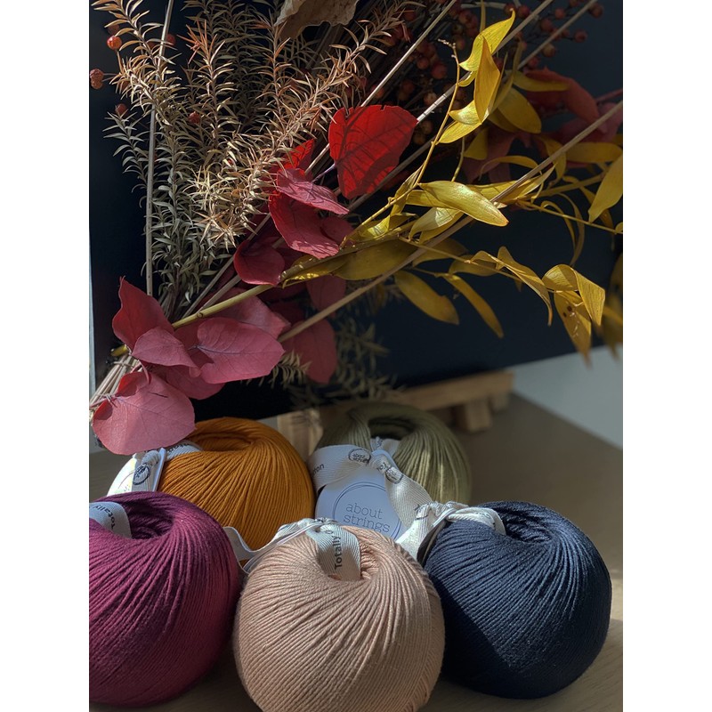 About Strings Lazy Wool Light Worsted Weight 100% Organic Cotton