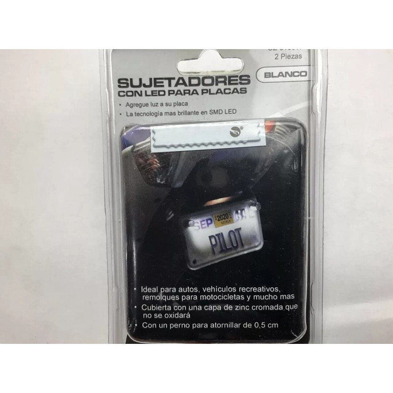 Pilot CZ-3100W 2 PC, Lighted License Plate Bolt Kit, 12V,