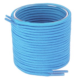 LUOFMISS Round Shoe Laces for Sneakers,2 Pairs Solid Color Shoelaces for Boots and Athletic Shoes