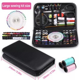 Yellowprice Smart Sewing Kit for Adults, Kids, Travel, Home Sew Repair w/Zippered Organizer