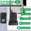 Wireless Door Bell, Full Duplex Long Range Wireless Doorbell, Waterproof