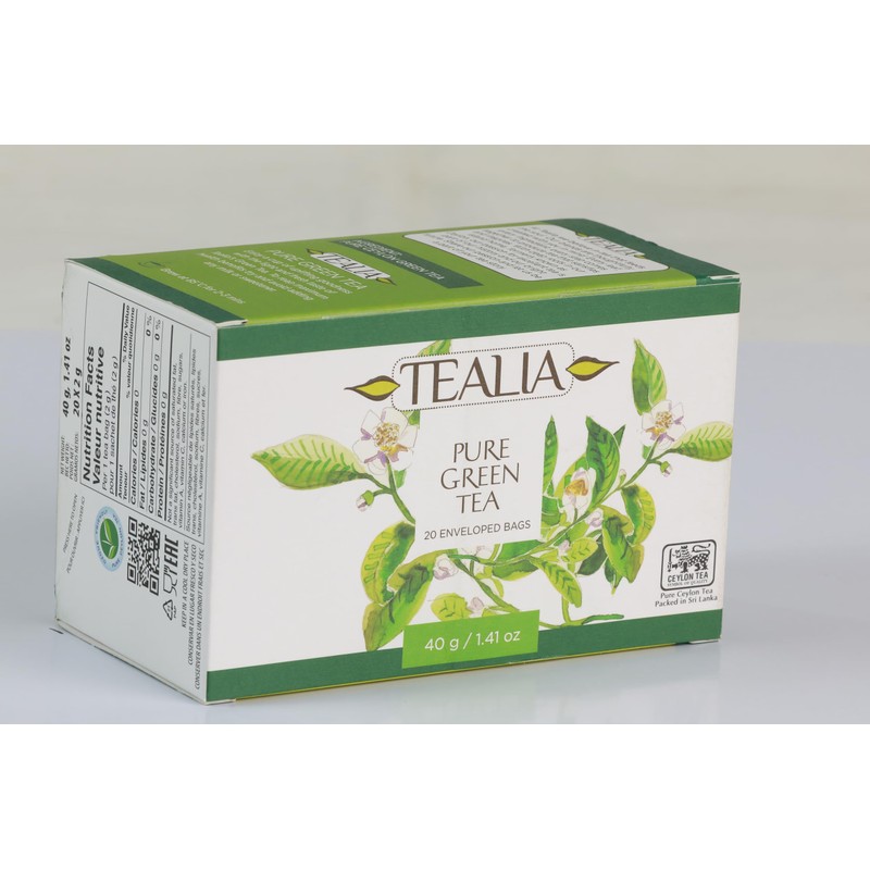 Tealia regular range - Pure Green Tea 2 g x