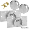 American/Master Lock (2) Hidden Shackle and Hasp Combo A801 -