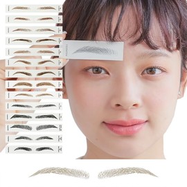 AQUADOLL Eyebrow Permanent Makeup Tint Petit Pla Eyebrow Sticker Set of 15 Japanese Planning Company Original Eyebrow Permanent Makeup Tint Eyebrow Tattoo Eyebrow Female Male I.Slim Arch AB Ash Beige
