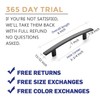 Ravinte 30 Pack | 6'' Curved Cabinet Pulls Matte Black