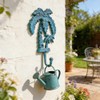 Neletao Cast Iron Hooks Outdoor Towel Hooks,Palm Tree Coat Decoration