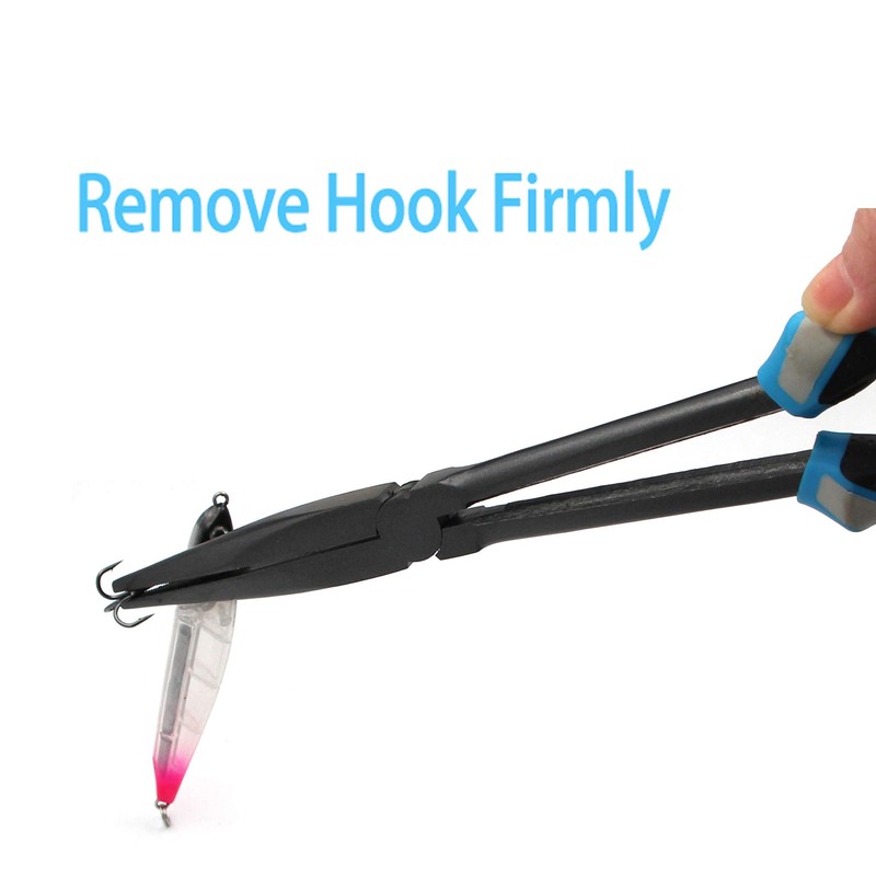 CRAZY SHARK Long Nose Fishing Pliers Hook Remover Tools 11