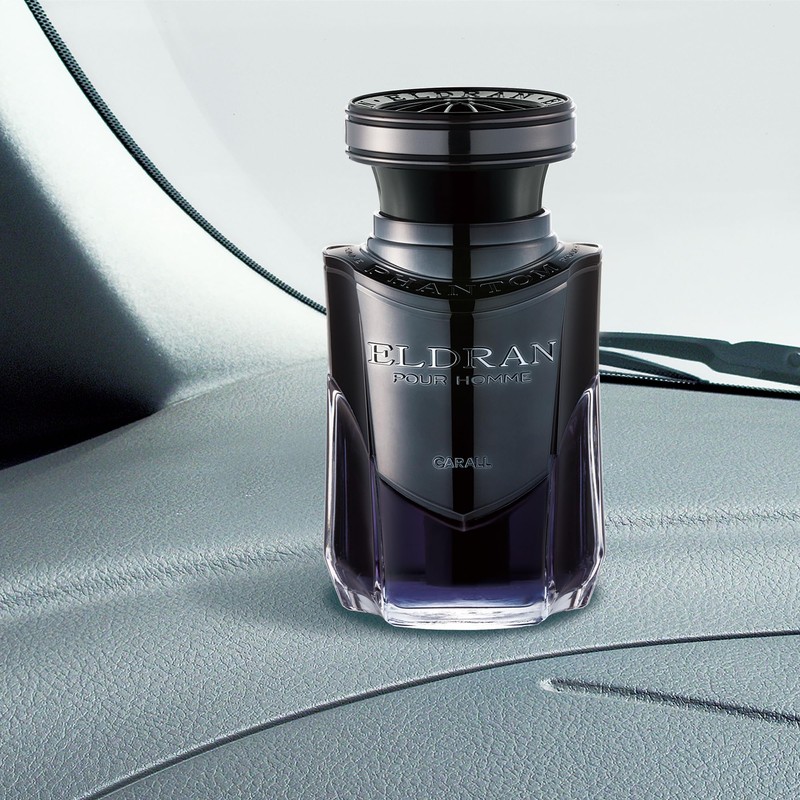 晴香堂(HARUKADO) カーオール 車用 芳香剤 エルデュラン ファントム ブラック プラチナシャワー 110ml 1855