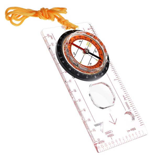 Mengonee Outdoor Camping Directional Ski Race Hiking Compass Special Baseplate