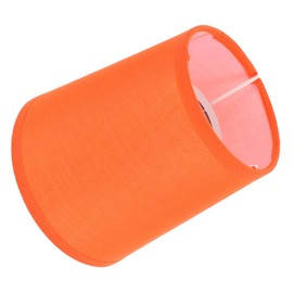 1Pc Orange Cloth Pendant Lamp Shade Simple Decorative Hanging Light Cover for Home Bedroom Living Room and Study