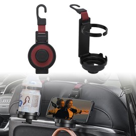 Car Drink Holder, Cup Holder, Multi Cup Holder, 3-in-1 Backseat Car Smartphone Stand, Smartphone Holder, Car, Car Supplies, Drink Cup, Storage, Black, Smartphone, Plastic Bottle, Extra Water Bottle,