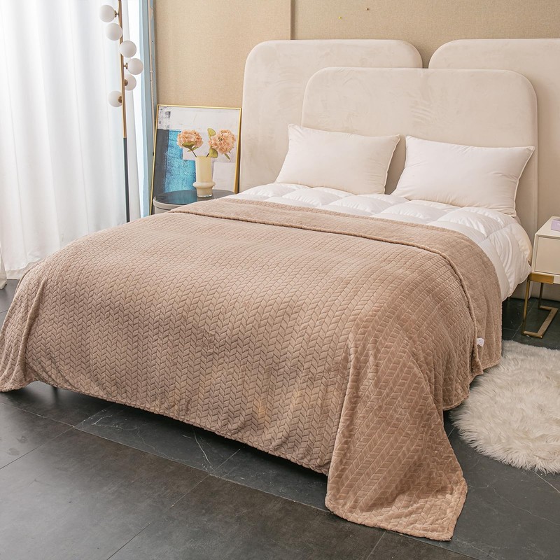 GLS Home Luxury Throw Blanket Soft Lightweight cosy sofa throw